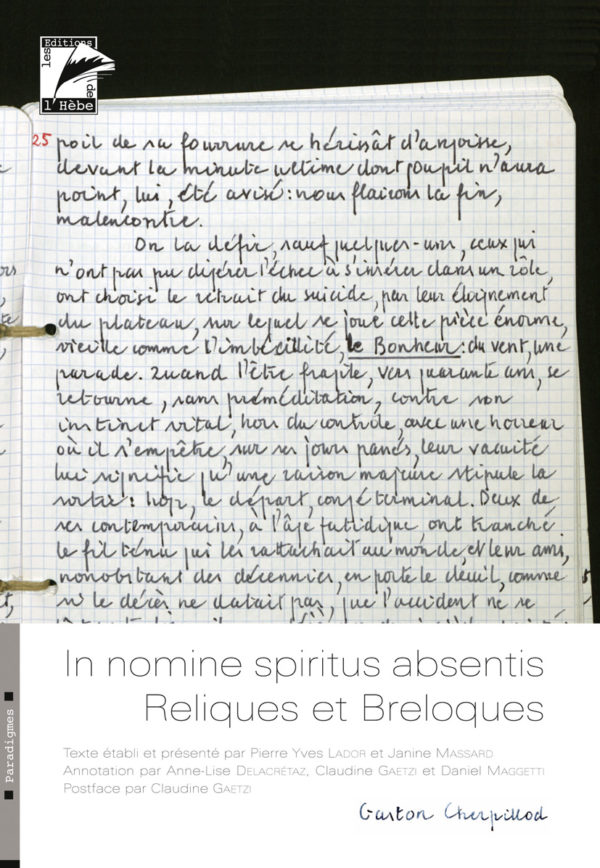 In nomine spiritus absentis et Reliques et Breloques