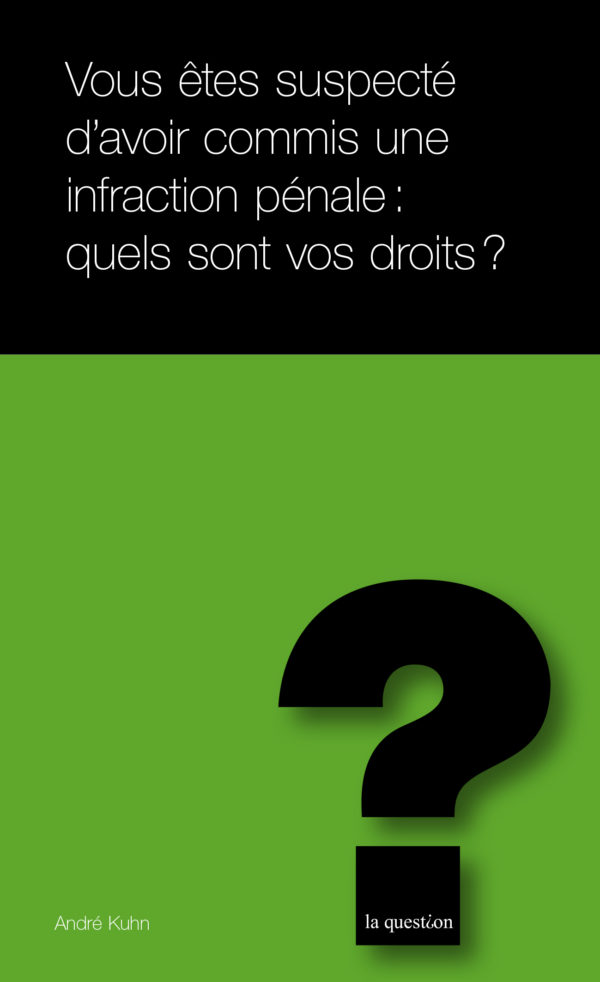 86. Vous êtes suspecté d'avoir commis une infraction pénale: quels sont vos droits?
